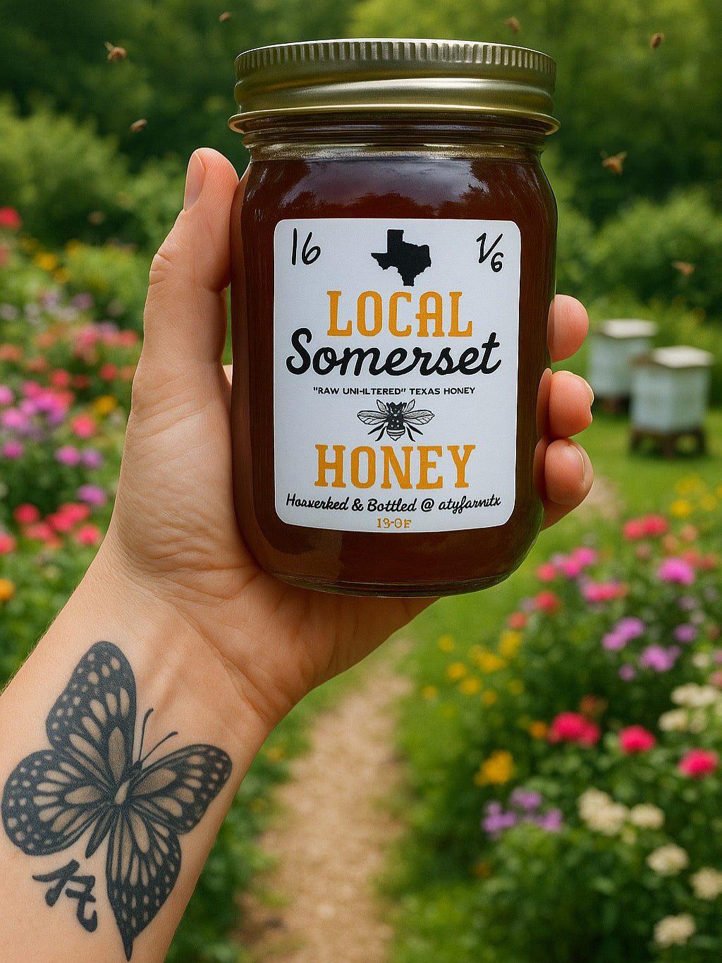 1 lb (12 fl oz) pure raw honey