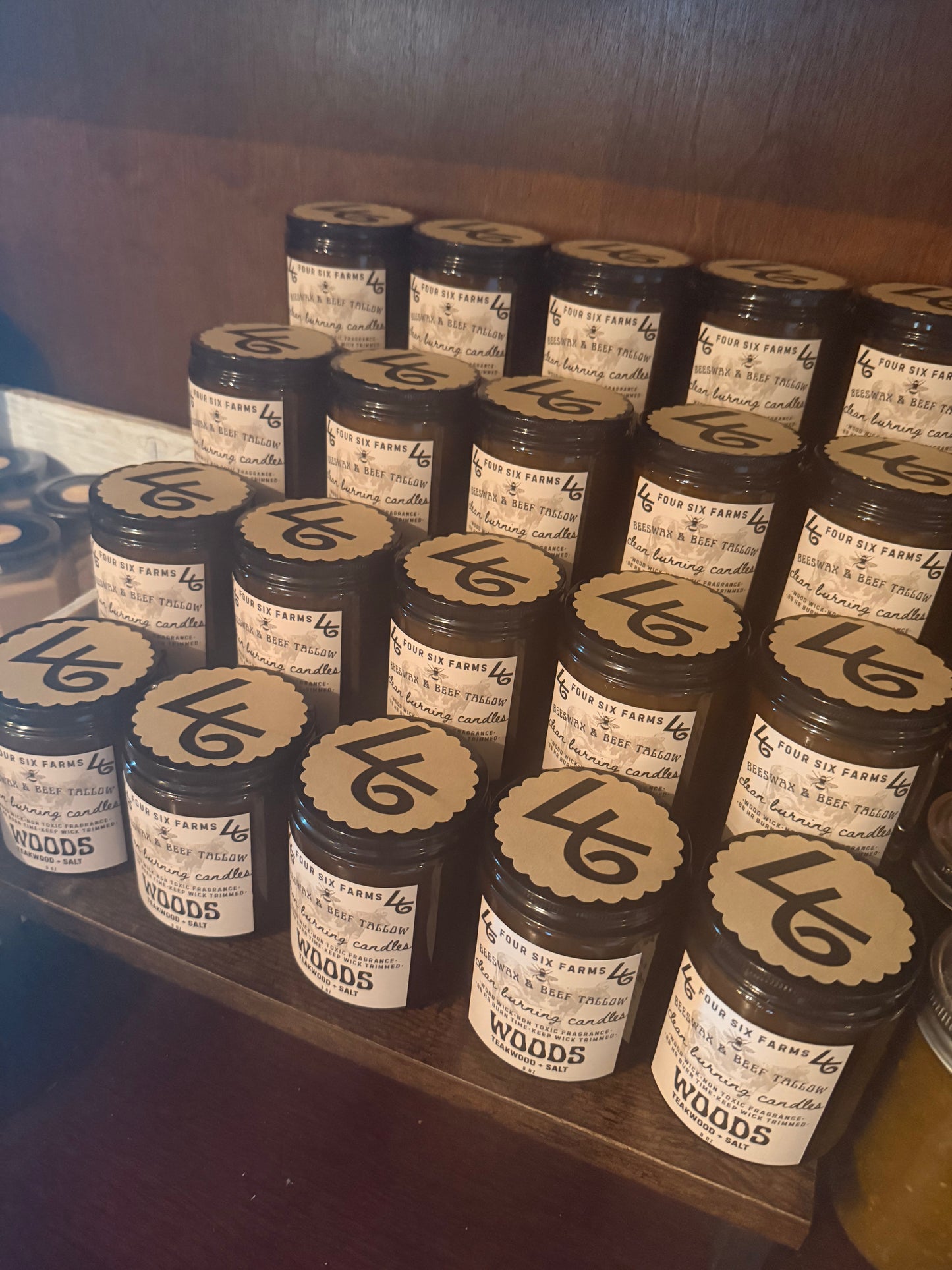 8 ounce Tallow and Beeswax candle