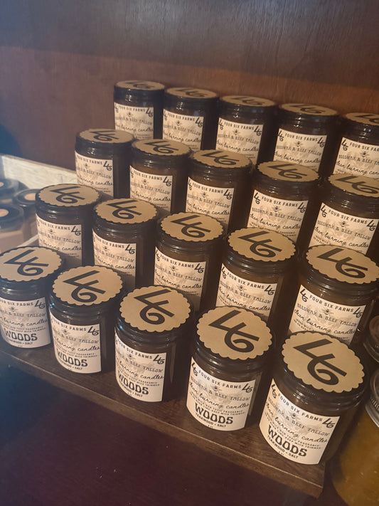 8 ounce Tallow and Beeswax candle